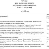 Тарифы на услуги ЖКХ в Москве с 1 января 2021