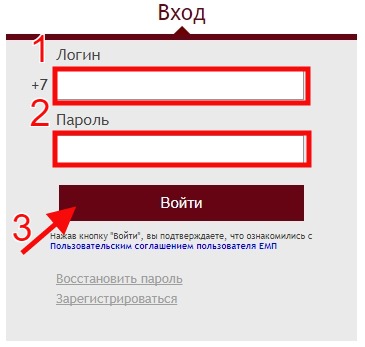 форма входа в личный кабинет mos.ru по номеру телефона